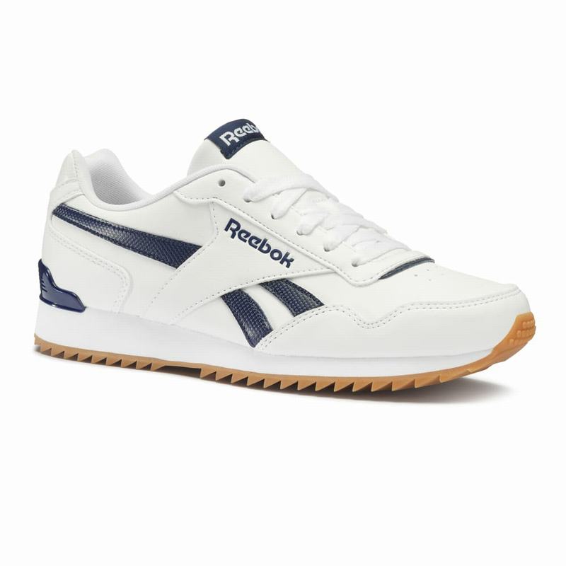 Reebok Royal Glide Tenisky Panske - Biele/Námornícka Modrá SZ9109BJ